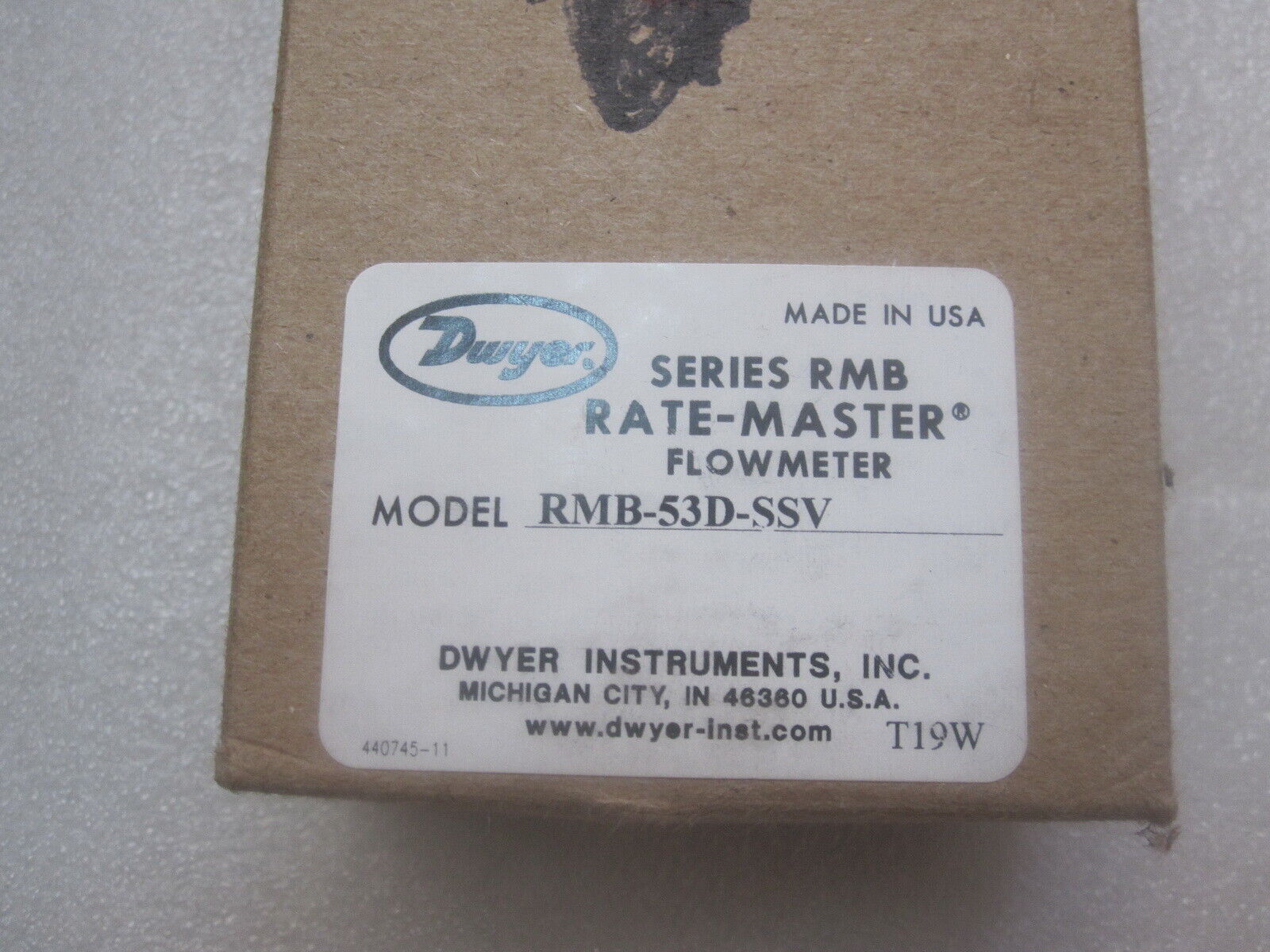 1pcs new dwyer flowmeter RMB-53D-SSV