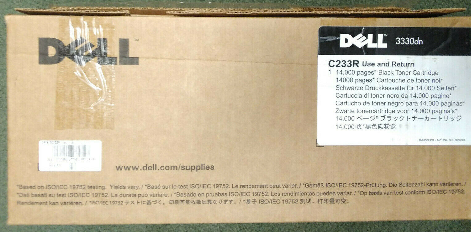 Genuine Dell C233R High Yield Toner Cartridge 3330