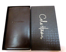 Cole Haan Leather Address Book Gold Inlay International Dialing Codes Maps New picture