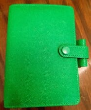 Vintage Filofax Mini Piccadilly, Real Leather, Kelly Green, New in Original Box picture
