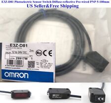 E3Z-D81 Photoelectric Sensor Switch Diffuse-reflective Pre-wired PNP 5-100mm US picture