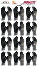 PIP 34-874 MaxiFlex Ultimate Micro Foam Nitrile Grip Coated WORK GLOVES 12 PAIR picture