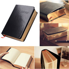 Vintage Thick Blank Paper Notebook Notepad Leather Journal Diary Sketchbook picture