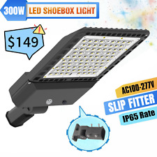 300W LED ShoeBox Parking Lot Street Light Outdoor Commercial Road Area Lighting picture