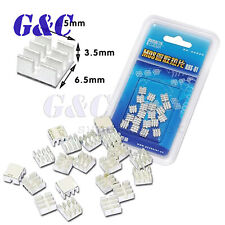 20PCS Silver Aluminum Heatsink for MOSFET MOS IC Chipest MOS RAMS ASICs RHS-01 picture