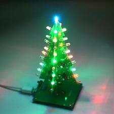DIY 3D LED Flashing Christmas Tree Circuit Kit Glitter Set,t Learning Fast picture
