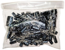 100 Piece Electrolytic Capacitor Assortment - Radial Leads, Assorted Voltages picture