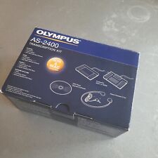 Olympus AS-2400 Transcription Kit Foot Switch TP-7 Pickup DSS Software See Photo picture