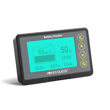 Power Queen 500A Battery Monitor with Shunt High Low Voltage Programmable Alarm picture