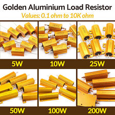 5W/10W/25W/50W/100W/200W Golden Aluminium Load Resistor Wirewound 207 Values picture