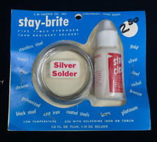 Vintage Stay-Brite Silver Solder NOS New Old Stock Unopened picture