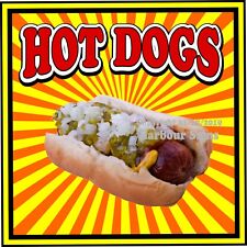Hot Dogs DECAL (Choose Your Size) S Concession Food Truck Vinyl Sign Sticker  picture
