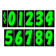 Car Dealer Windshield Stickers 13 Dozen Pricing Numbers 7.5 Inch Dealership Tags picture