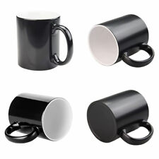 USA 36pcs Black Glossy 11OZ Magic Mug Sublimation Blank Full Color Changing Mugs picture