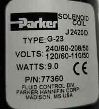 NEW PARKER G-23 NORMALLY CLOSED COIL ASSEMBLY 9.0 WATTS 240-208/120-110 picture