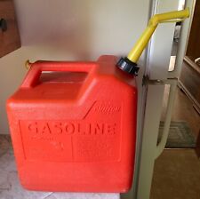 Vintage CHILTON 6 Gallon Gas Can Rear Vented Red Poly Model P60 