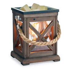 Vintage Bulb Illumination Fragrance Warmer Walnut and Rope picture