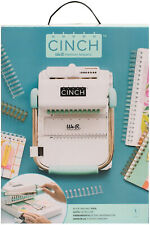 We R Memory Keepers The Cinch Book Binding Machine Version 2 White Aqua 71050-9 picture