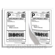 Labels Premium Mailing Shipping 8.5x5.5 Half-Sheet Self Adhesive 100 -10000 USA picture