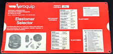 Aeroquip Elastomer Selector 1976 Slide Chart VINTAGE Characteristics Industrial picture