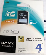 SONY MEMORY CARD 4GB SDHC  NEW (FAST SHIPPING) picture