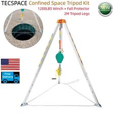 TECSPACE Confined Space Tripod Kit with 1200LBS Winch Non-slip Tripod 1.54-2m picture