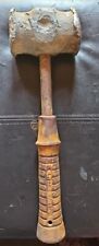 4 Pound Brass Hammer Steel Handle Rubber Grip Rockford Pat. 3394745 picture