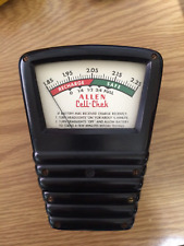 Vintage ALLEN CELL-CHEK Portable 20 Milli Ammeter Meter OLD Car Batteries Works picture