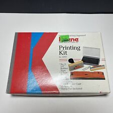 Vintage Keene Printing Kit No 44432 Used Rubber Stamps picture