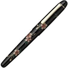 Platinum Fountain Pen #3776 PNB-30000B#40-2 Century Kaga Hira Makie SAKURA F NEW picture