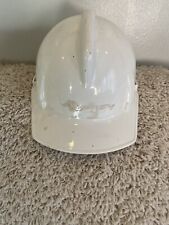 Vintage MSA PROTECTIVE HELMET Hardhat Construction White Safety Helmet Nuclear picture