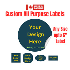 Vinyl Personalized Small Business Stickers | All Purpose Custom Labels | UPTO 6