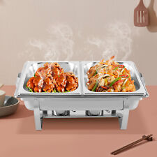 9.5QT Stainless Steel Catering Chafer Chafing Dish Sets Fullsize Buffet with Lid picture
