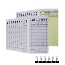 [24 Books] Guest Checks Server Note Pads, 2-Part Carbonless Guest Check Pads ... picture