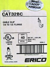 (40 pcs) Erico Caddy CAT32BC Cable Clip Support  1/8