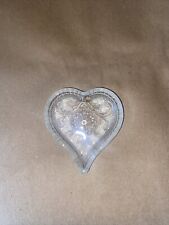 Vintage Heart-Shaped Crystal Ring Dish picture