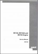 Engine Service Manual Fits CASE BC144, BD144A & BD154 Engine GSS1358 picture