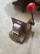 A-B-E American Bank Equipment 800 Perforator 6 Wheel Dater Vintage Rare (W) picture