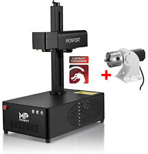 MONPORT GP 50W Fiber Laser Engraver LightBurn Compatible with Rotary Axis 7.9