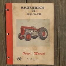 Vintage Massey Ferguson MF35 Diesel Tractor Operators Owners Manual Maintenance picture