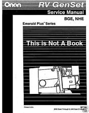 E-K NHE/NHEL Onan RV GenSet BEG Plus III Service Manuals Operators Installation picture