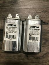 2pk Rotom Canada 36-10-370440 Oval Run Dual 370/440 Voltage Capacitor 10 MFG picture