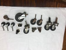 Lot of 14 Vintage Wheel Casters for Replacement or Restoration picture
