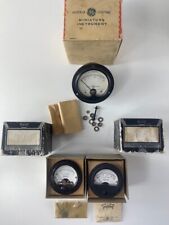 Lot of 3 Vintage Triplet & General Electric A.C Amperes Volts Gauges Meters picture