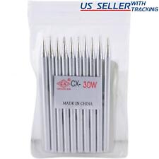 Delcast 10x Lead-free Replacement Pencil Soldering Tip Solder Iron Tips 30W picture
