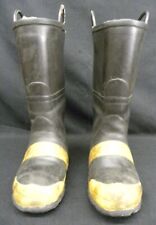 Vintage Pair of Black SERVUS Firebreaker Boots Size Mens 9 Wide Steel Toed (13) picture