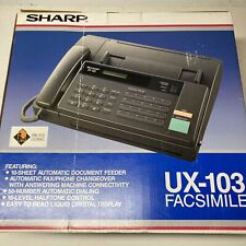 SHARP facsimile UX-103 desk telephone electronic nos Fax/Phone Vintage picture