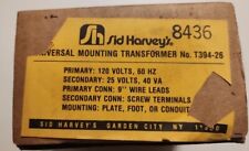 NEW In Box NOS VTG Vintage SID HARVEYS TRANSFORMER T394-26 120v-25v 9