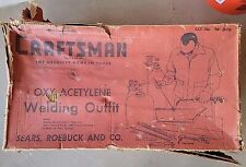 Vintage Craftsman 1957 OXY-ACETYLENE Welding OUTFIT IN BOX LOOK With CUTTING   picture