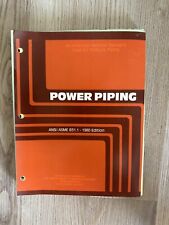 Vintage AMERICAN National Standard Code For Pressure Piping ANSI ASME B31.1 picture